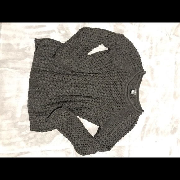 INC H&M Cable Knit Black Sweater - Picture 4 of 6